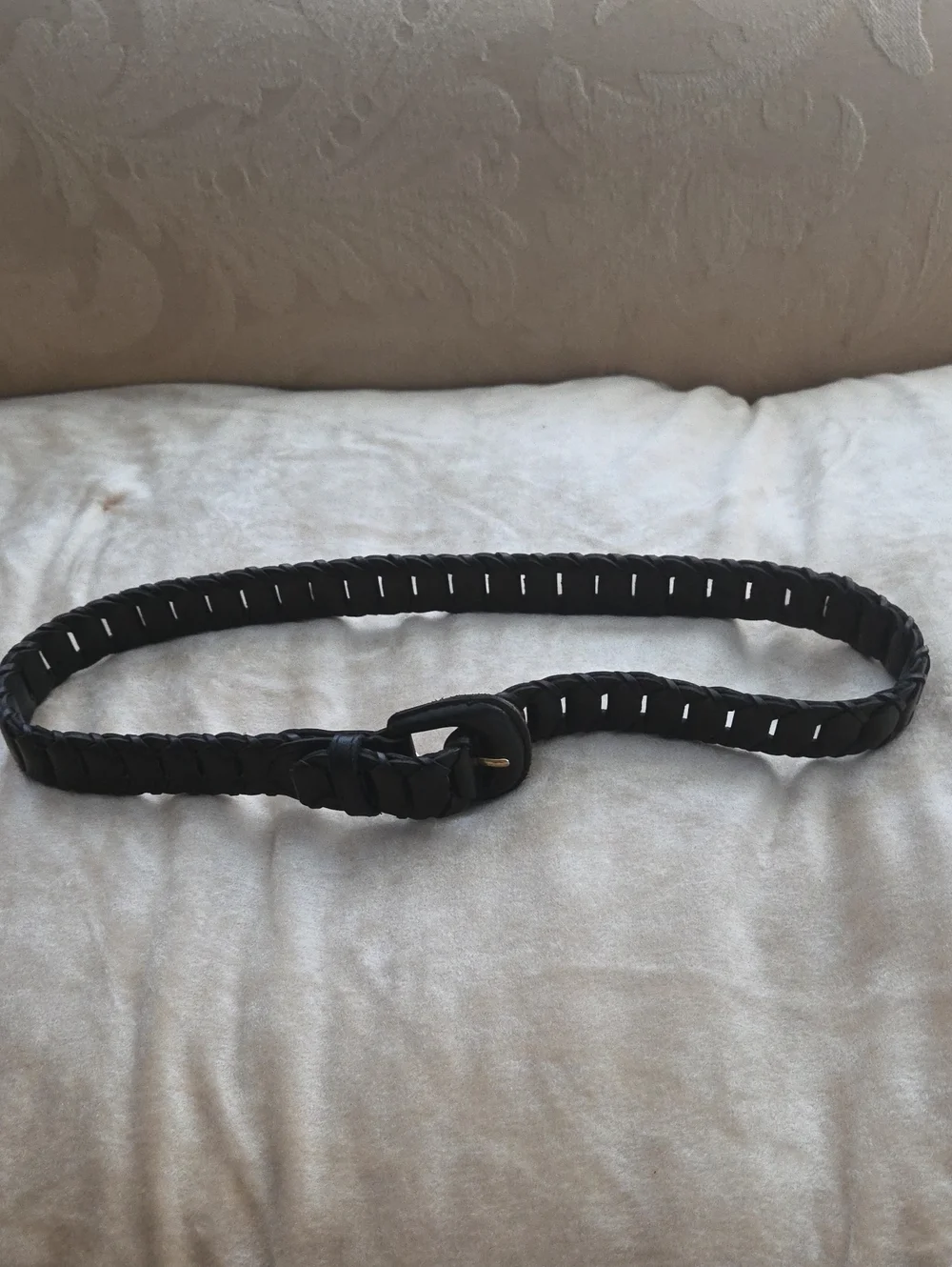 Braided Leather Women's Belt - Black County Seat M